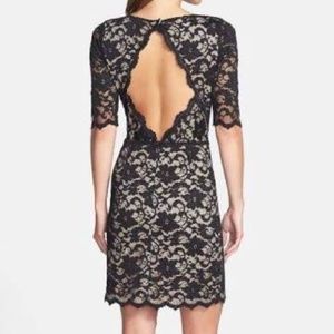 Black Lace w/ Back cutout Dress